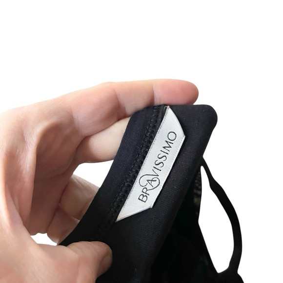 Bravissimo Non Padded Tank Top With Built-In Bra Underwire Cami Solid Black 36G - Picture 4 of 6